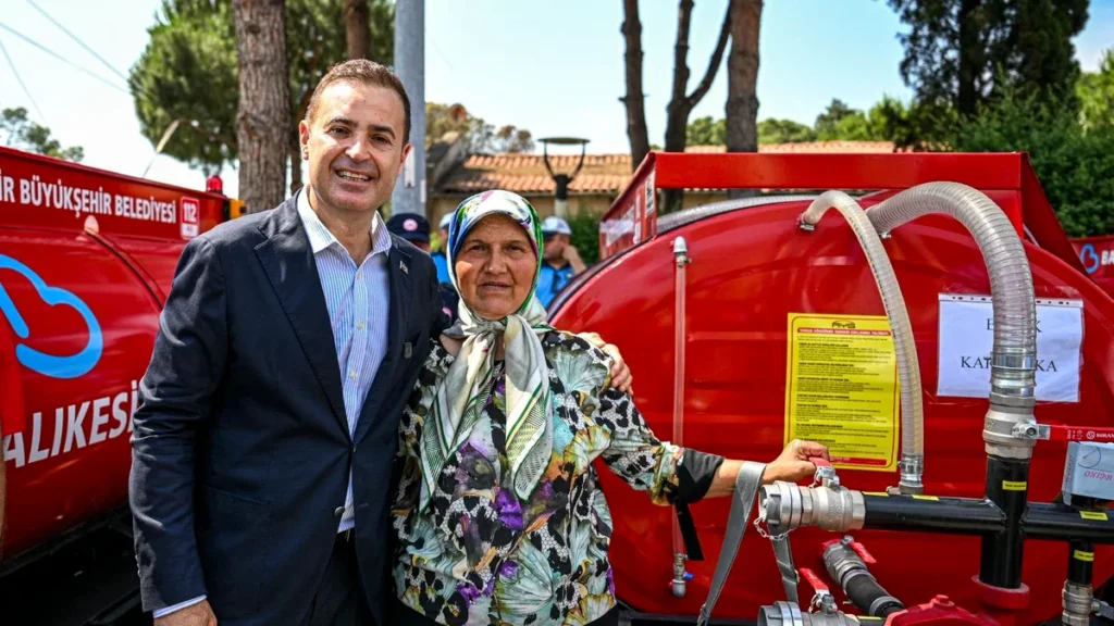 Balıkesir'de Kırsal Mahallelere 50 Yeni Yangın Tankeri Desteği