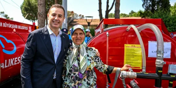 Balıkesir'de Kırsal Mahallelere 50 Yeni Yangın Tankeri Desteği