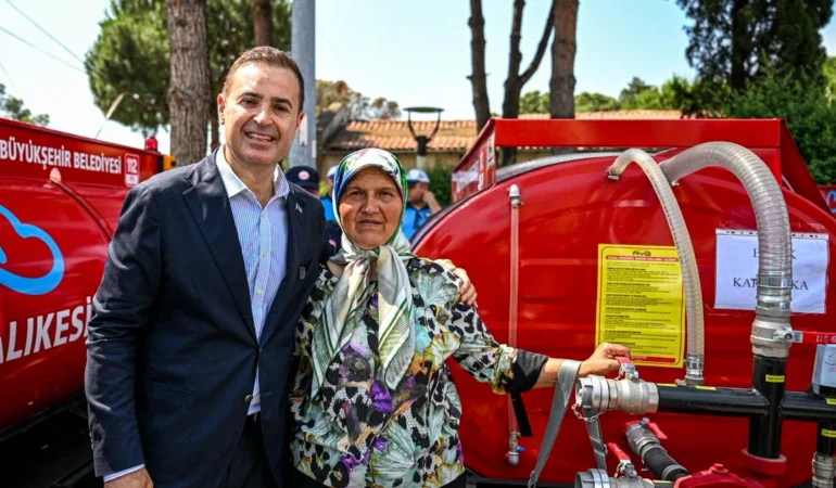 Balıkesir’de Kırsal Mahallelere 50 Yeni Yangın Tankeri Desteği