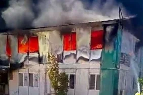 Balıkesir Bigadiç DSİ Yerleşkesinde Korkutan Yangın