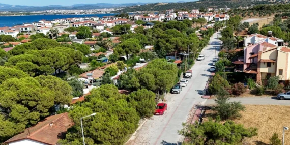 Cunda Adası’nda Yol Yenileme Çalışması Tamamlandı